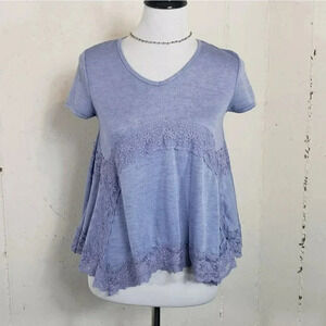 Cloud chaser XS periwinkle flowy top